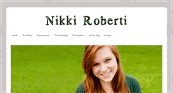 Desktop Screenshot of nikkiroberti.com